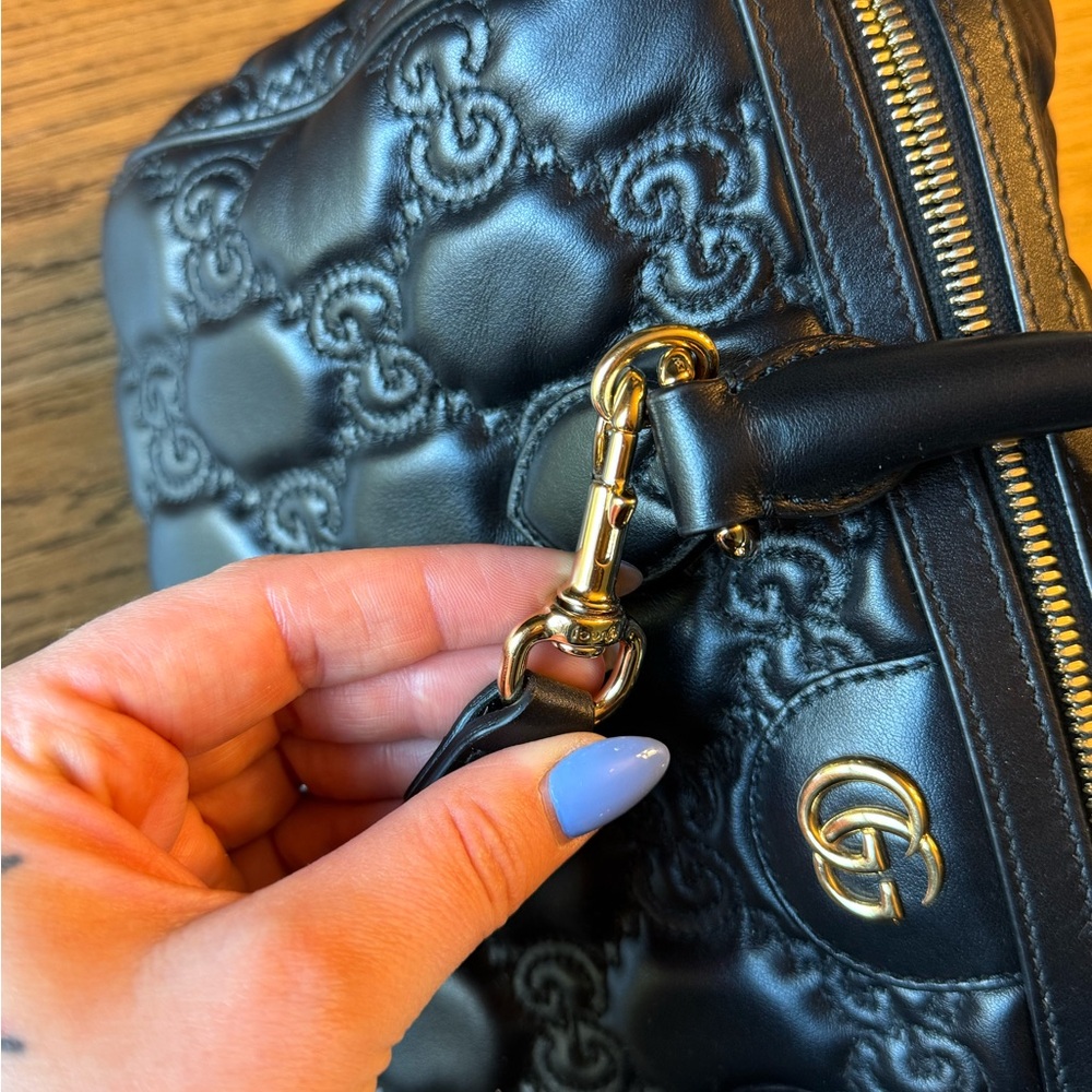 Gucci GG Matelass Black Quilted Leather Handbag medium - Picture 12 of 14